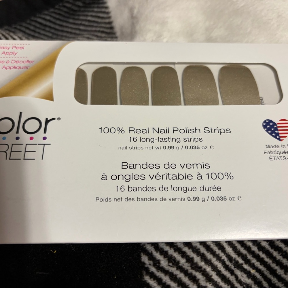 Color Street Gold Nail Polish Strips STAY GOLDEN